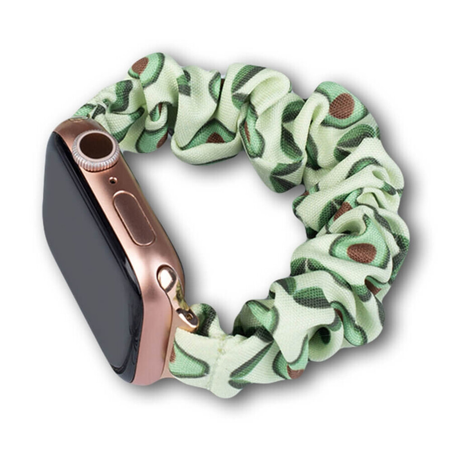Bracelet matière pour Watch 7 / 6 / 5 / 4 / 3 / 2 / SE (45 / 44 / 42mm) bracelet en caoutchouc avocat