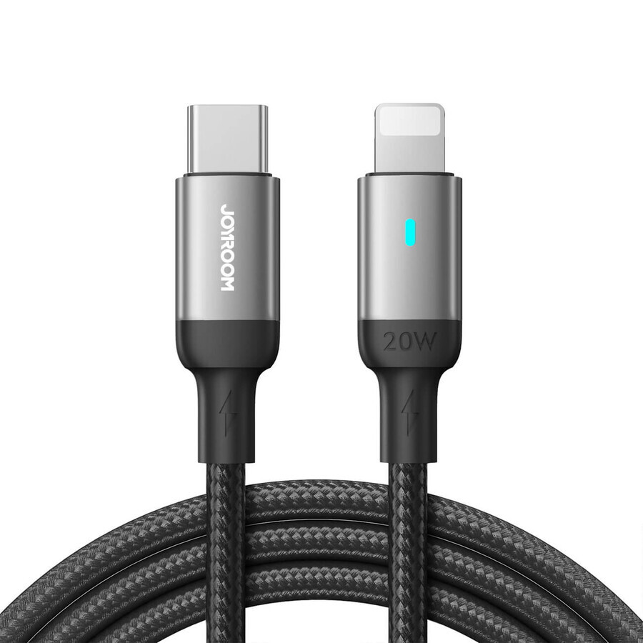 Joyroom Extraordinary Series A10 Cable Lightning / USB-C PD 20W 1,2 m - negro