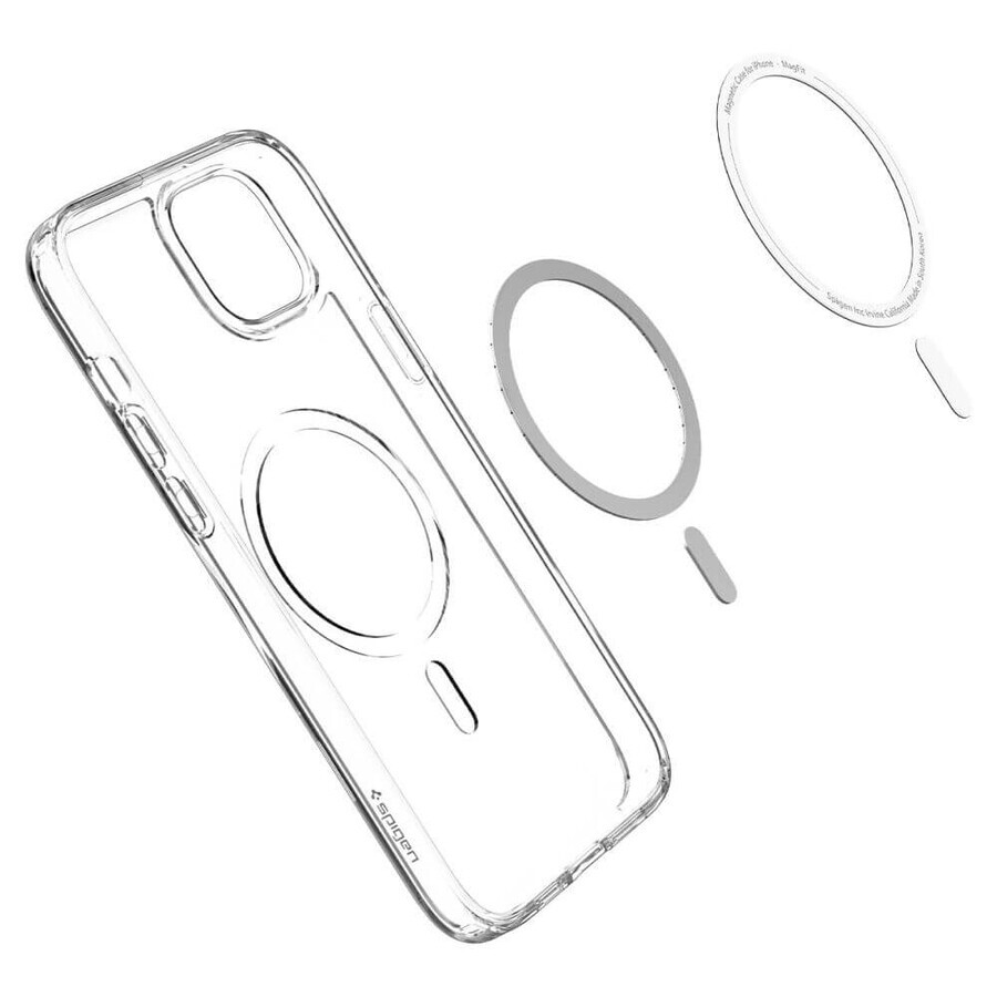 Spigen Ultra Hybrid Mag Tasche mit MagSafe für iPhone 14 - transparent weiß