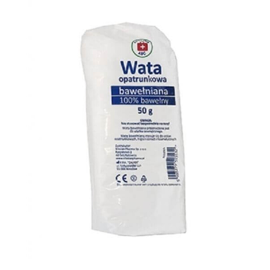 Ovatta di cotone 100% Abc Kit di pronto soccorso 50g