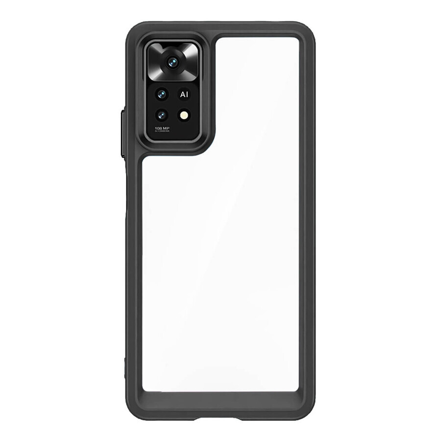 Carcasă din silicon Outer Space pentru Xiaomi Poco M4 Pro 5G - negru