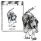 Cahier de croquis A4 &#224; spirales Basset Hound 50k avec perforation 120 g/m&#178; Narcisse