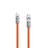 Dudao L24CL USB-C - Lightning cablu unghiular cu rotație de 180° 30W 1m - portocaliu