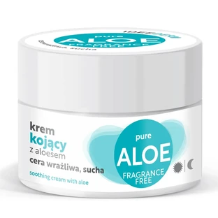 Idee Derm Crema calmante de día y noche para pieles sensibles y secas con aloe vera, 50 ml