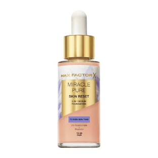 Max Factor Miracle Pure 2-in-1 Skin Reset Nourishing Serum Primer mit veganer Formel 10-30 Fair, 30 ml