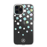 Kingxbar Lucky Series Hülle mit echten Swarovski-Kristallen verziert iPhone 12 mini transparent (Klee)