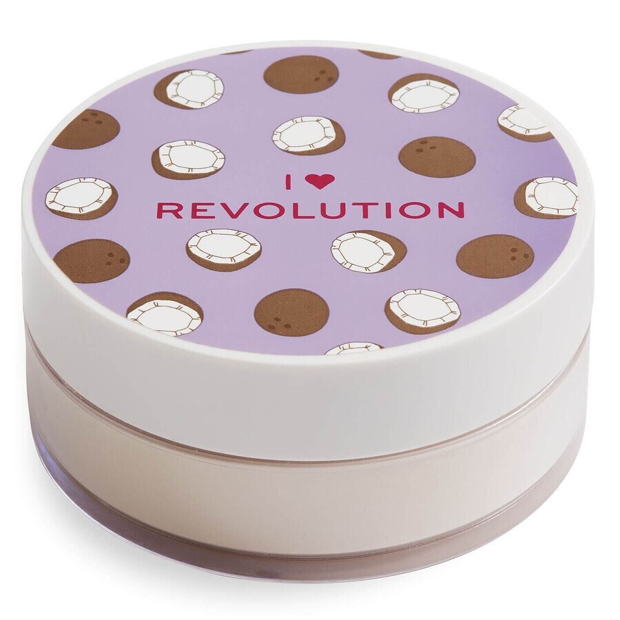 Makeup Revolution I Heart Revolution Pudră de copt vrac nucă de cocos, 22 g