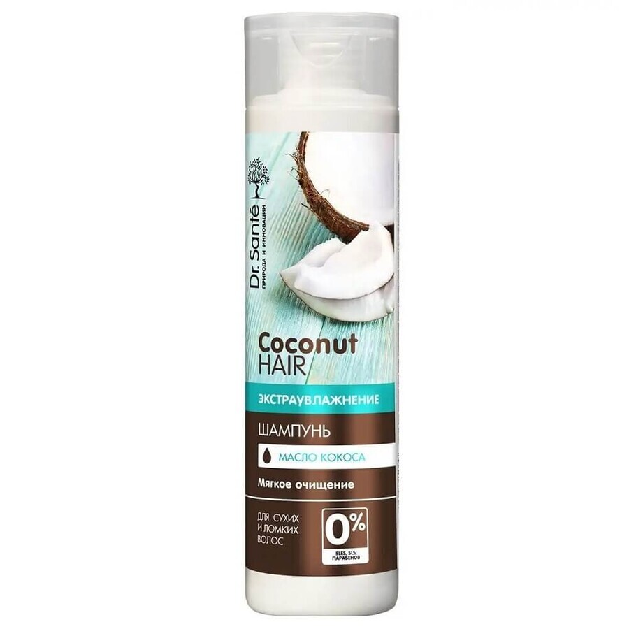 Dr. Sante Coconut Hair Shampoo Extra moisturizing shampoo with coconut oil for dry and brittle hair, 250 ml