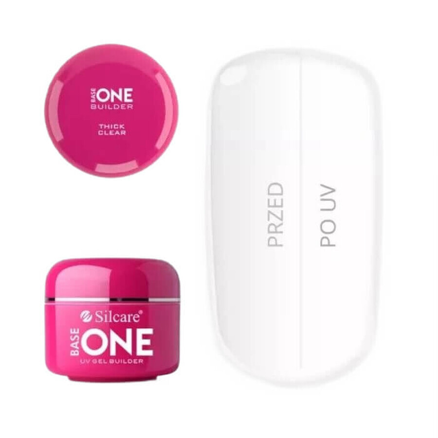 Acquista Silcare Base One Thick Clear Gel Costruttore per unghie, 15 g Silcare Base One Thick Clear Gel Costruttore per unghie, 15 g