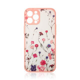 Coque design pour iPhone 12 Pro Max housse florale rose