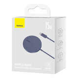 Baseus Simple Mini3 încărcător magnetic MagSafe Qi 15W violet