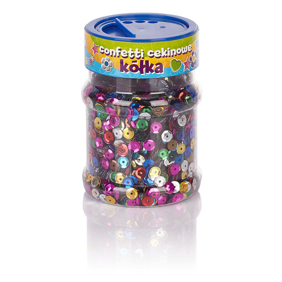 Confetti sequin circles mix colors 100g