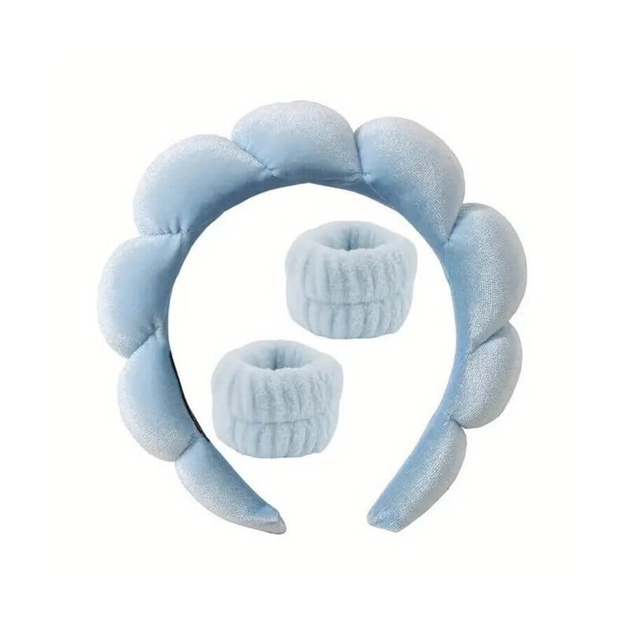 Acquista Ecarla Set di braccialetti e fasce per capelli blu, 3 pezzi Ecarla Set di braccialetti e fasce per capelli blu, 3 pezzi
