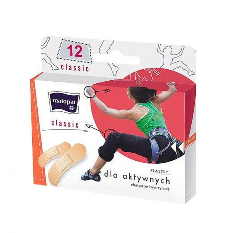 Cerotti per medicazione Matopat Classic, 12 pezzi
