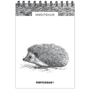Sketchbook A5 vertical on spiral Hedgehog