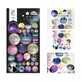 Decorative convex stickers Cosmos Suatelier