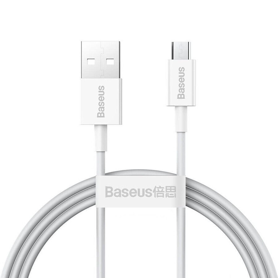 Cavo Baseus Superior USB-A / micro USB 2A 1m - bianco