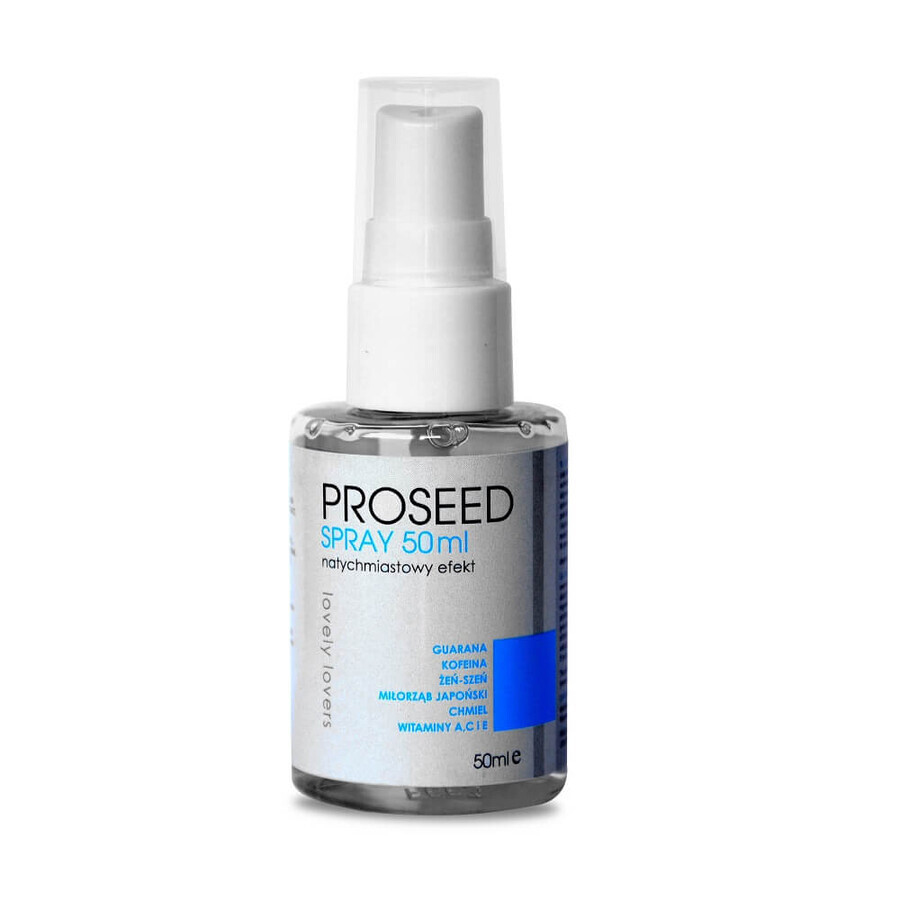 Proseed Spray Onmiddellijk Effect Intieme potentiespray voor mannen, 50 ml