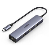 Ugreen splitter HUB USB Type C - 4x USB 3.2 Gen 1 silver (CM473 20841)