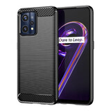 Étui Carbon Case étui souple Realme 9 Pro + (9 Pro Plus) noir