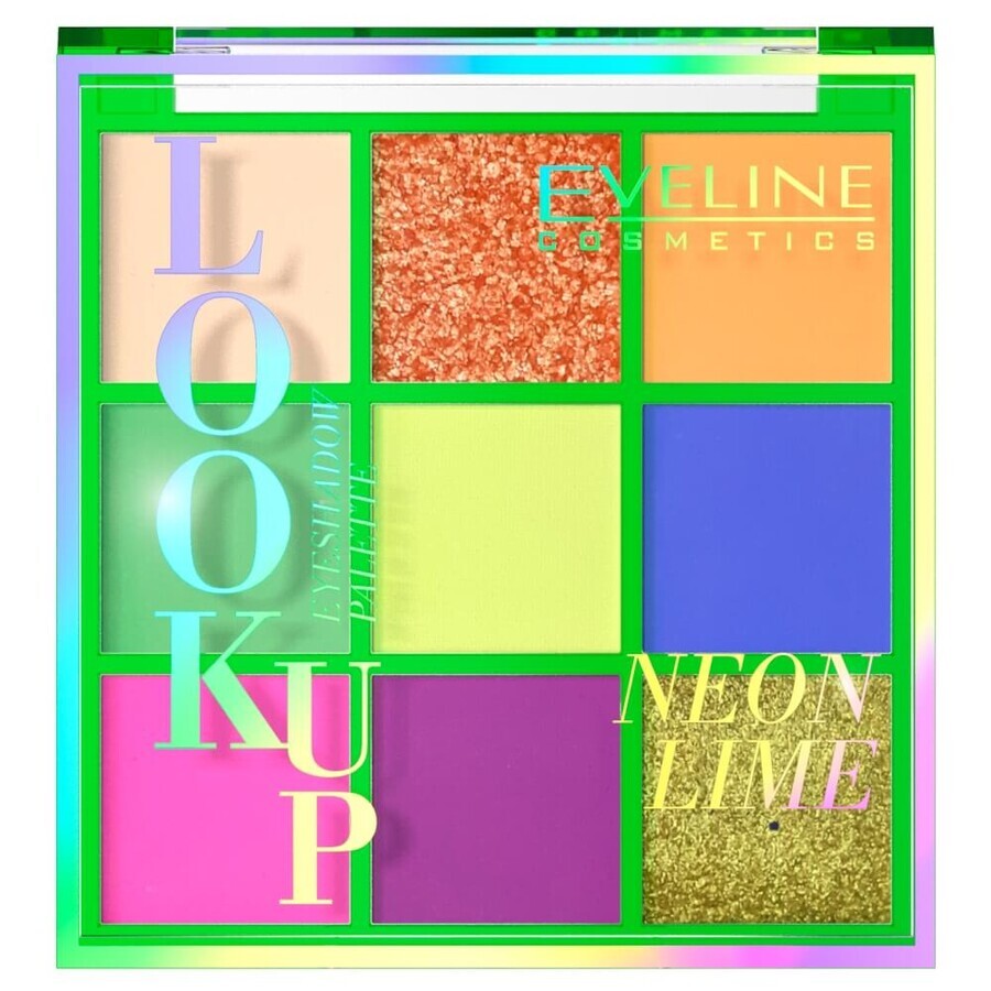 Shop Eveline Cosmetics Look Up Palette von 9 Schatten Neon Lime, 10.8g Eveline Cosmetics Look Up Palette von 9 Schatten Neon Lime, 10.8g