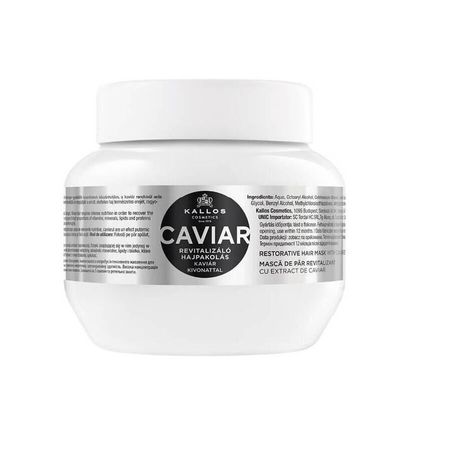 Shop Kallos KJMN Caviar Restorative Hair Mask revitalisierende Haarmaske mit Kaviar-Extrakt, 275ml Kallos KJMN Caviar Restorative Hair Mask revitalisierende Haarmaske mit Kaviar-Extrakt, 275ml