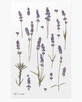 Decorative stickers flowers lavender