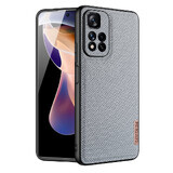 Funda de nylon Dux Ducis Fino para Xiaomi Redmi Note 11 Pro+ 5G (China) / 11 Pro 5G (China) / Mi11i HyperCharge / Poco X4 NFC 5G azul
