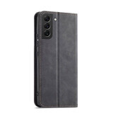 Magnet Fancy Case pour Samsung Galaxy S22+ (S22 Plus) étui porte-carte porte-carte noir