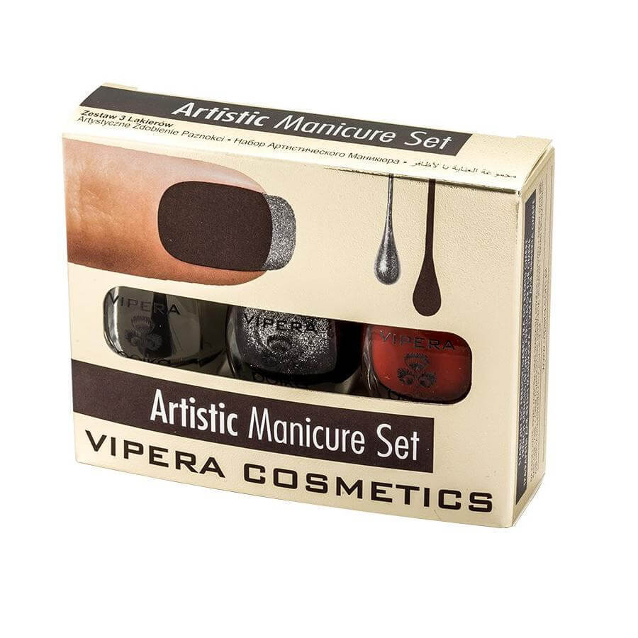 Acquista Set manicure artistico Vipera Set di smalti 06 Dracula, 3 x 5,5 ml Set manicure artistico Vipera Set di smalti 06 Dracula, 3 x 5,5 ml