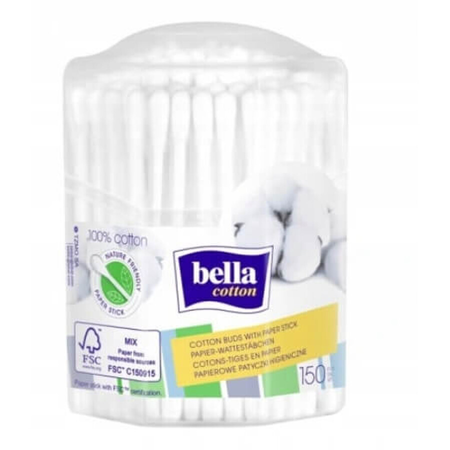 Tampoane de bumbac Bella, 150 bucăți