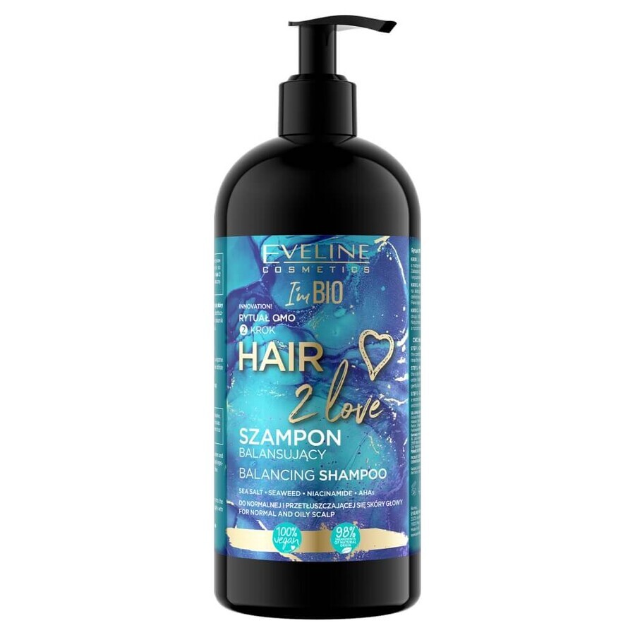 Eveline Cosmetics Hair 2 Love Shampooing équilibrant, 400 ml