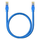 Cablu Ethernet Baseus High Speed Cat 6 RJ-45 1000Mbps 0.5m rotund - albastru