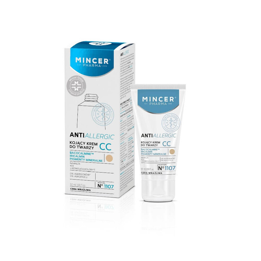 Acquista Mincer Pharma Crema viso lenitiva antiallergica n.1107, 50ml Mincer Pharma Crema viso lenitiva antiallergica n.1107, 50ml