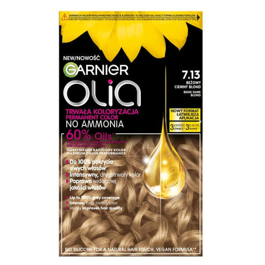 Garnier Olia Haarfarbe 7.13 Beige Dunkelblond