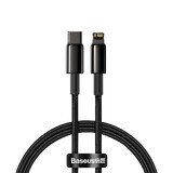 Baseus CATLWJ-01 Cable Lightning - USB-C PD 20W 480Mbps 1m - negro