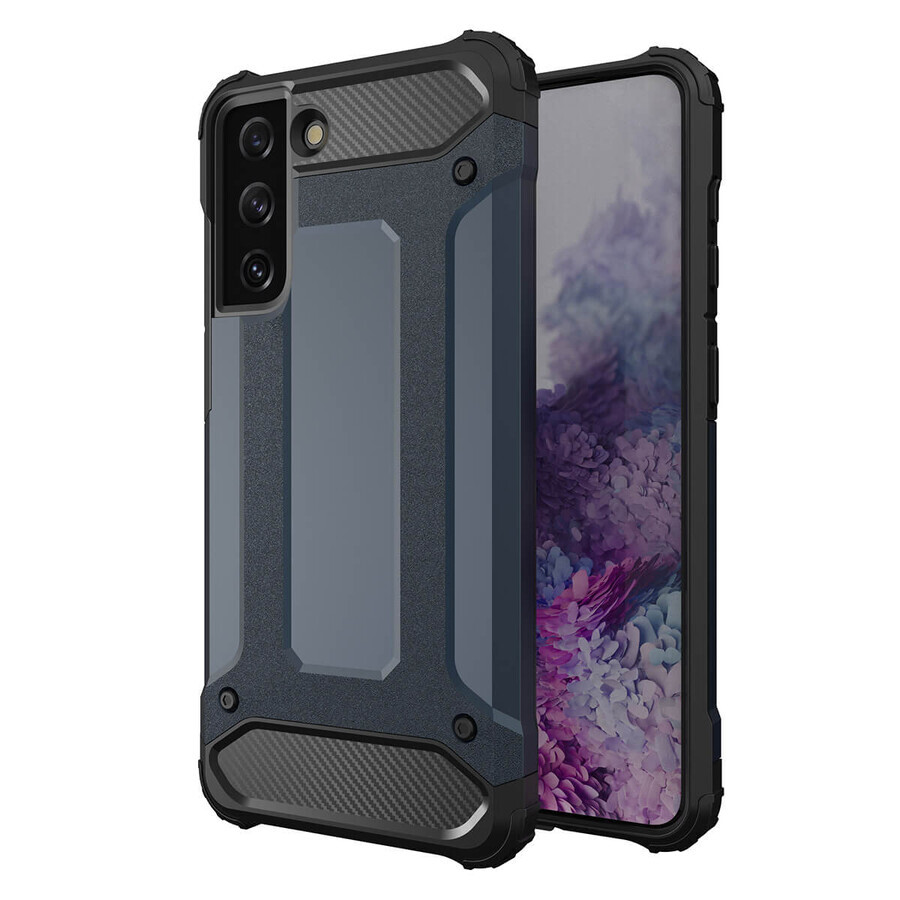 Husă hibridă blindată pentru Samsung Galaxy S23 husă hibridă blindată albastru