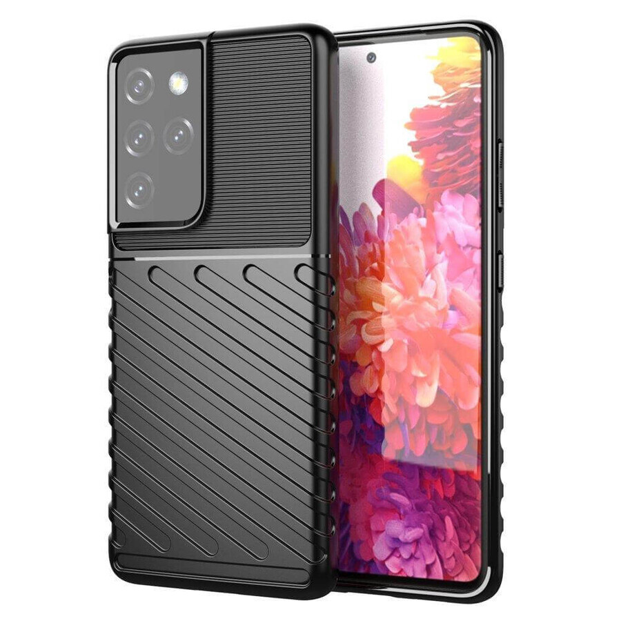 Thunder Case Samsung Galaxy S23 Ultra silicon armoured caz negru