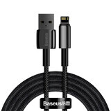 Baseus Tungsten Cable USB - Lightning 2,4 A 2 m negro (CALWJ-A01)