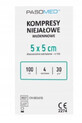 Pasomed Non-sterile non-woven compresses 4 layers 30G 5x5 cm, 100 pieces - Long expiration date!