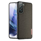 Funda Dux Ducis Fino con revestimiento de nailon para Samsung Galaxy S22+ (S22 Plus) verde