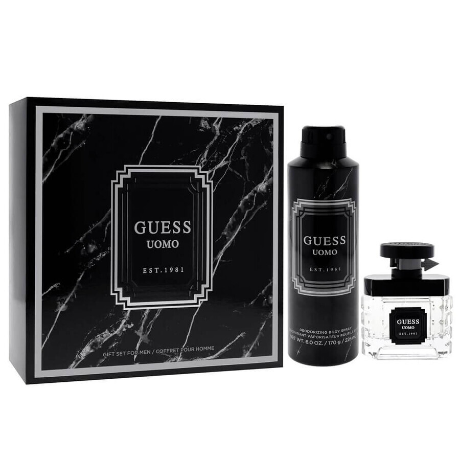 Guess Uomo Set Eau de Toilette, 50 ml + Spray Deodorant, 226 ml