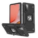 Wozinsky Ring Armor étui hybride blindé + support magnétique Samsung Galaxy A72 4G noir