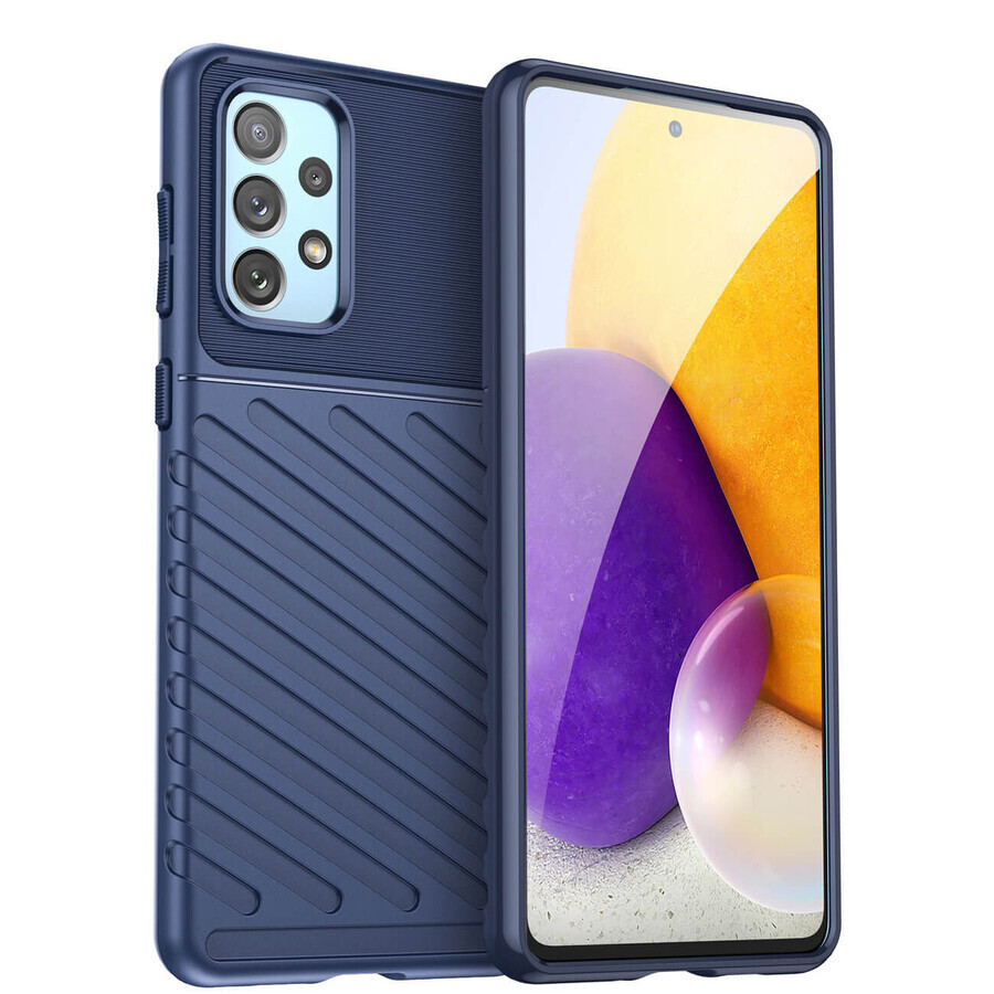 Thunder Case étui souple et blindé Samsung Galaxy A73 bleu