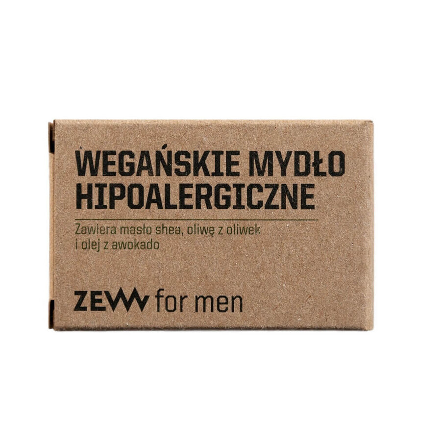 Zew For Men Jabón hipoalergénico vegano, 85 ml