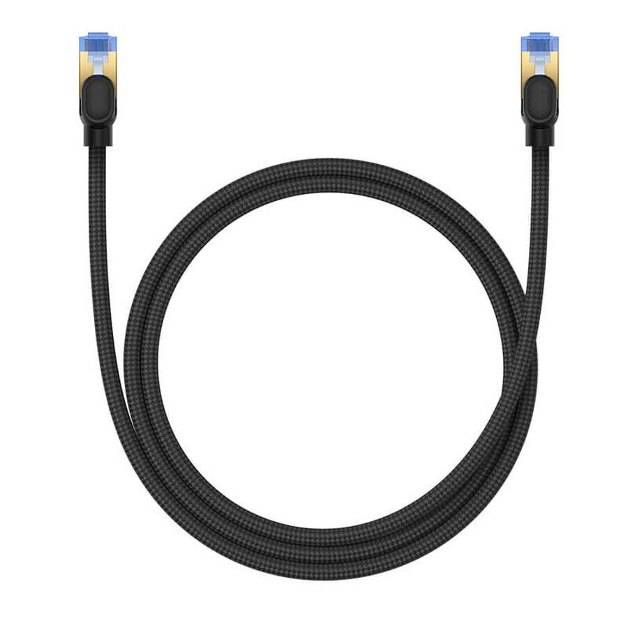 Baseus câble internet haut débit RJ45 cat.7 10Gbps 1m tressé noir