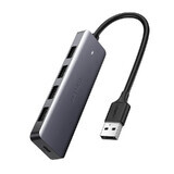 Ugreen splitter USB HUB - 4x USB 3.2 Gen 1 met micro USB voedingspoort grijs (CM219 50985)