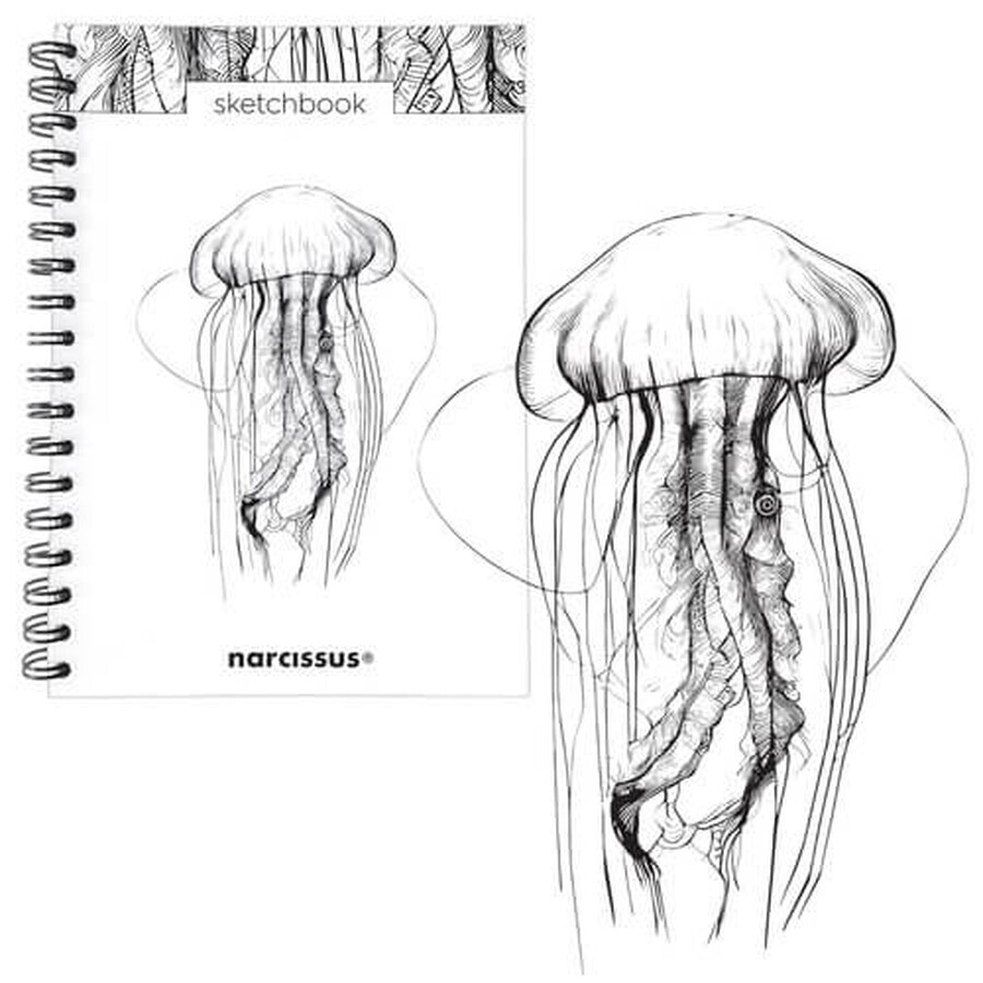 Sketchbook B5 on spiral Medusa 60k with perforation 120 gsm