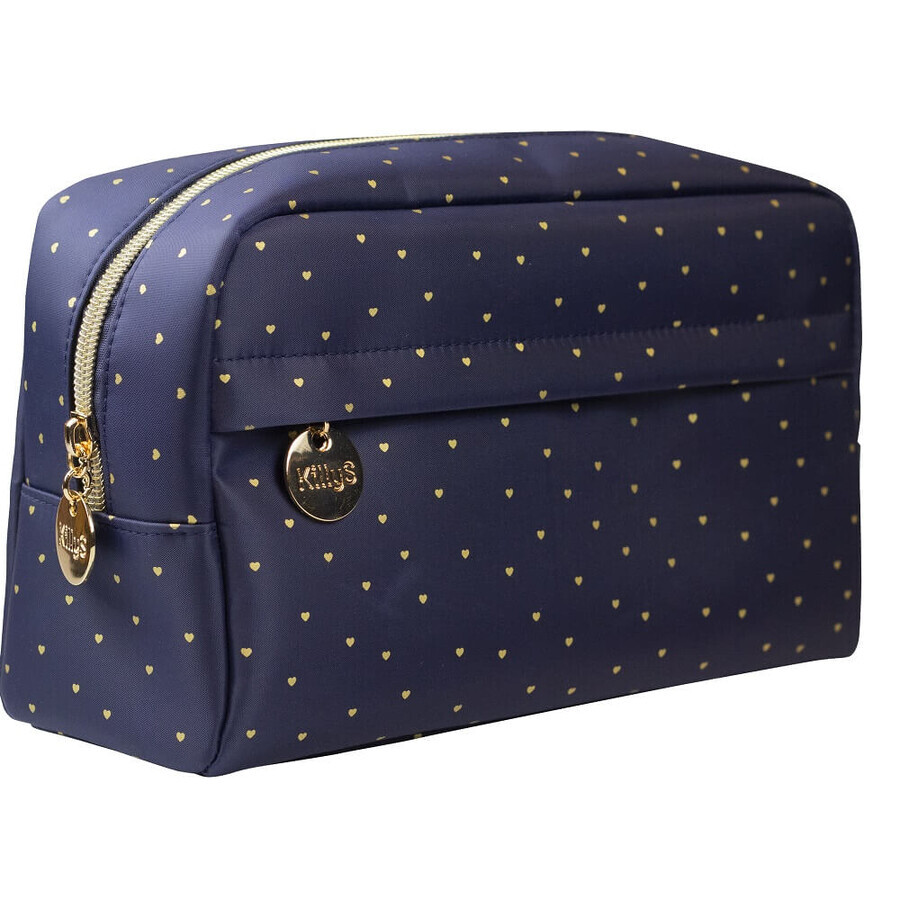 KillyS Golden Heart cosmetic bag large