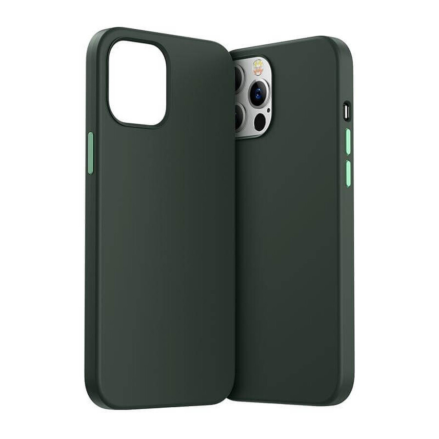 Funda protectora Joyroom Color Series para iPhone 12 Pro Max verde (JR-BP800)